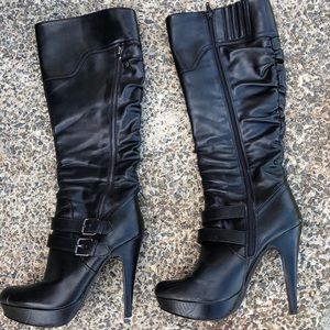 Guess BOOTS black 4” high heel size 8